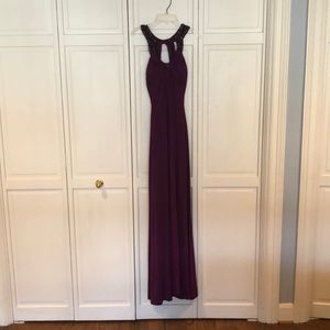 Aidan Mattox purple ball gown